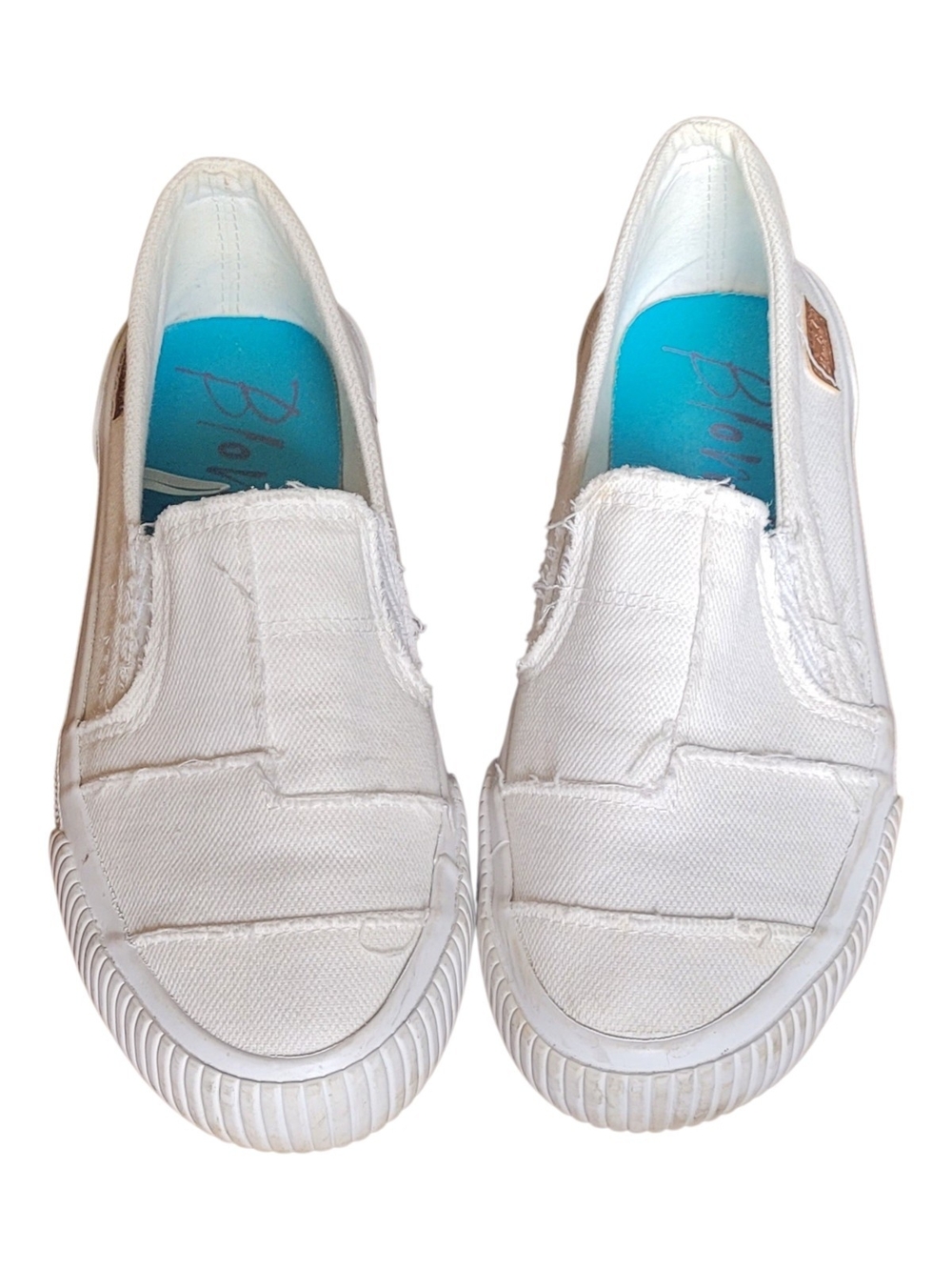 Blowfish White Slip-On Canvas Sneakers